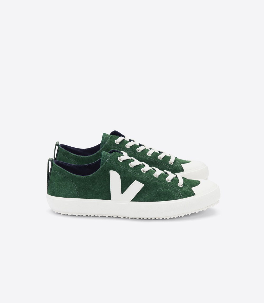 Veja Sneakers Dam - Nova Suede - Gröna/Vita - 492085-ADT